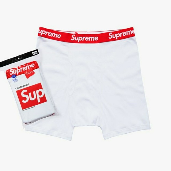 Supreme ss18 hanes boxer 4pcs